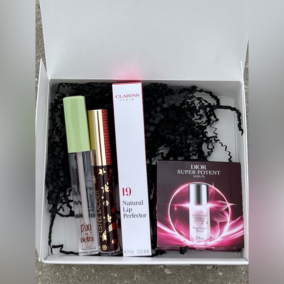 NWT Makeup Bundle.2 Lip Glosses in Clear and Plum, Rose Lip Perfector Dior Serum - Picture 2 of 12